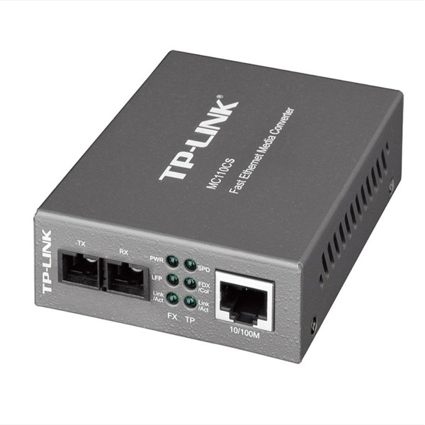 MC110CS | 10/100Mbps RJ45 to 100Mbps single-mode SC fiber Converter