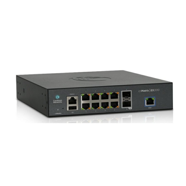 MX-EX2010-P | cnMatrix Switch POE 8xGiga ETH and 2 SFP fiber ports L2&L3 100W