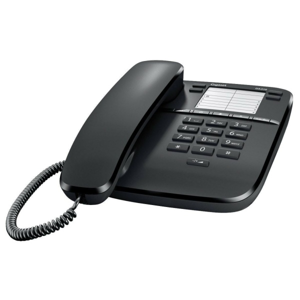 GIGASET DA 310 | Gigaset S30054-S6528-R101 - DA 310 Telefono Fisso Analogico Nero