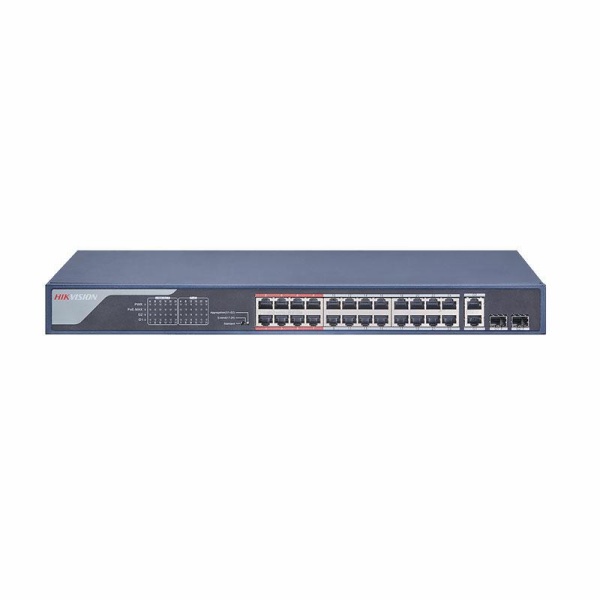 DS-3E0326P-E/M | SWITCH 10/100 UNMANAGED         24 porte POE 802.3af/at 2SFP 230W