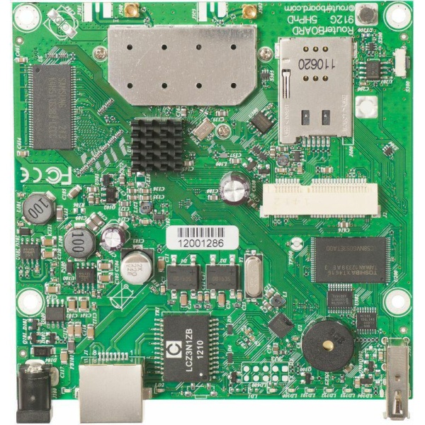 MikroTik | RB912UAG-5HPND | RB912UAG 600Mhz Atheros         CPU 64MBRAM 1GLAN 5Ghz 802.11a/n 2x2 | RouterBOARD