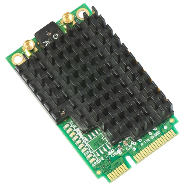 MikroTik | R11E-5HACD | 802.11a/c High Power miniPCI-e card with MMCX connectors | Interfaces MikroTik