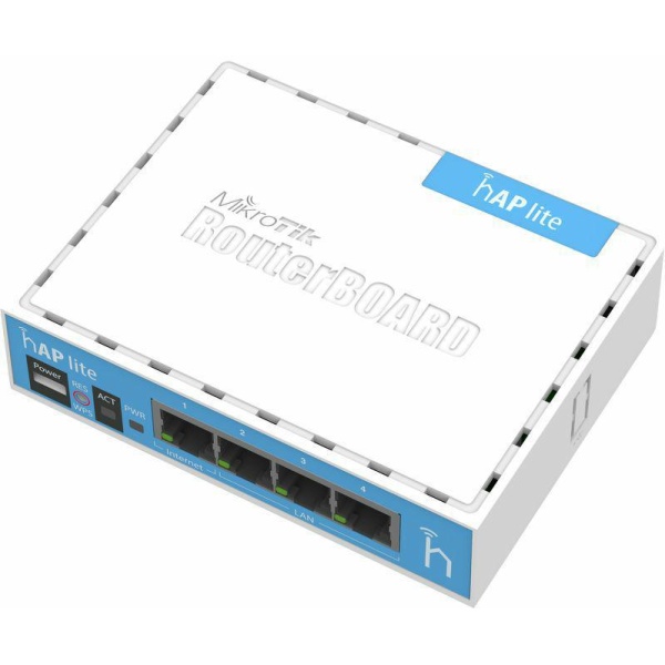 MikroTik | RB941-2ND | hAP lite classic with 650MHz CPU 32MB RAM 4LAN built-in 2.4Ghz | Routers