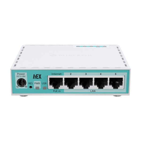 MikroTik | E50UG | hEX (2024 version) Dual         Core 950 MHz 5GETH L4 | Routers