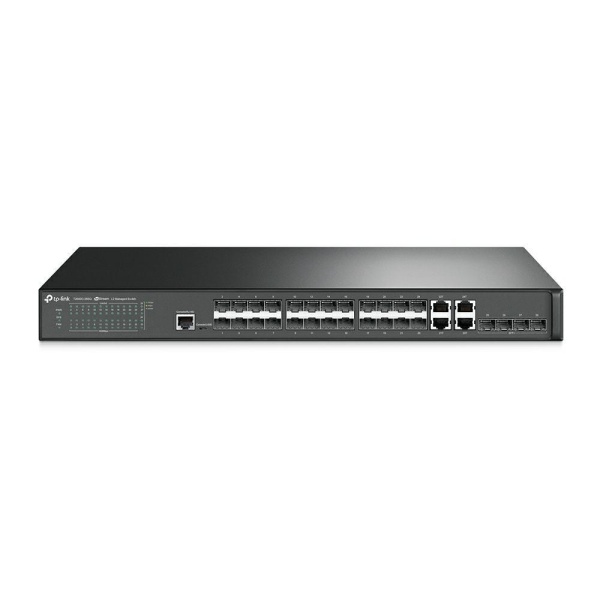 T2600G-28SQ | JetStream 24-Port Gigabit SFP L2 Managed Switch with 4 10G SFP+