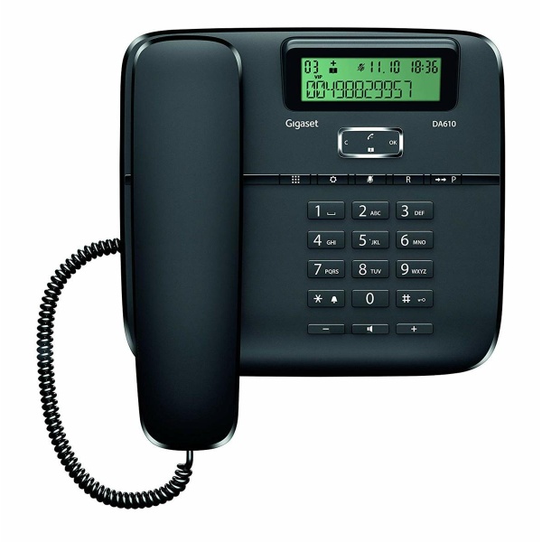 GIGASET DA310 B | Gigaset S30054-S6528-R101 - DA 310 Telefono Fisso Analogico Nero