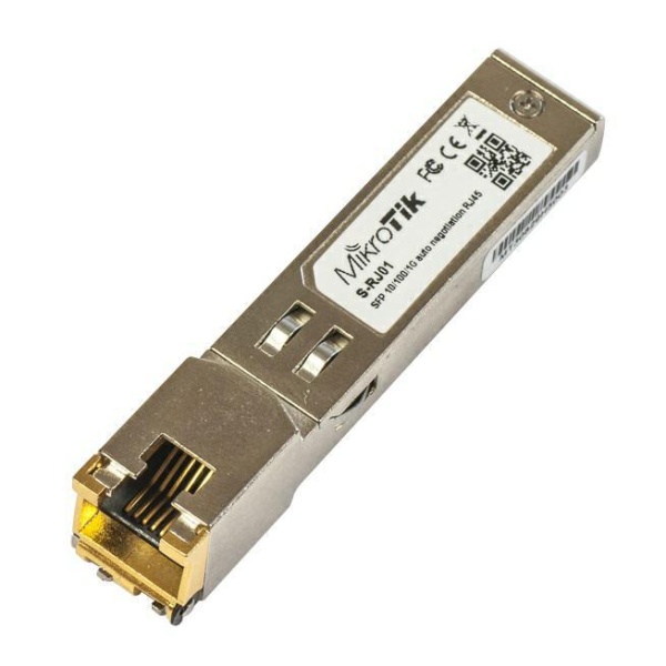 MikroTik | S-RJ01 | RJ45 SFP 10/100/1000M copper module | Interfaces MikroTik