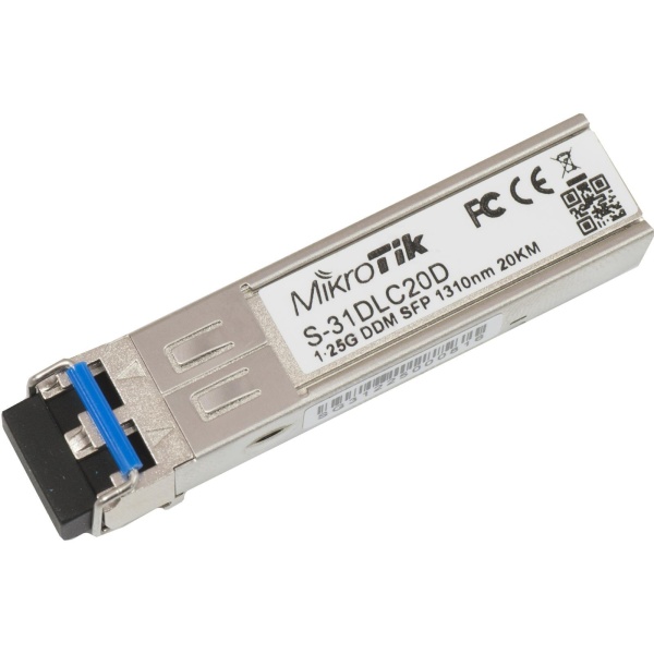 MikroTik | S-31DLC20D | SFP module 1.25G SM 20km1310nm | Interfaces MikroTik