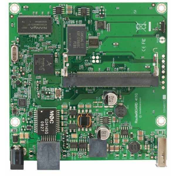 MikroTik | RB411GL | RouterBOARD 411GL 680MHzAtheros CPU 64MB RAM 1GETH 1miniPCI | RouterBOARD