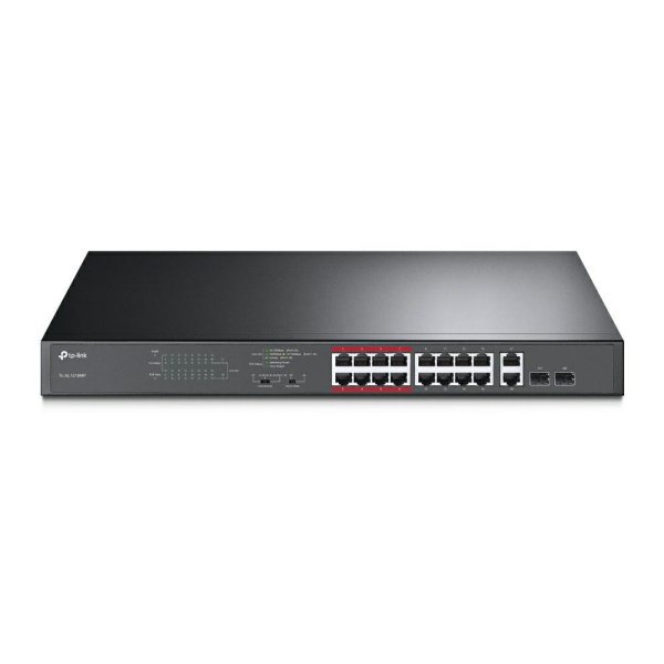 TL-SL1218MP | 16-Port 10/100Mbps + 2-Port Gigabit Unmanaged PoE Switch